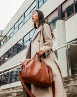 Leather briefcase BIBA Gary